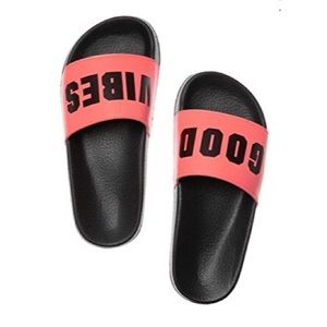 Victoria’s Secret Pink Good Vibes Slides